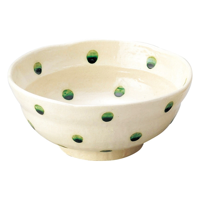 山万 47162-570 ドット 志野丸鉢(大) 1個（ご注文単位1個）【直送品】