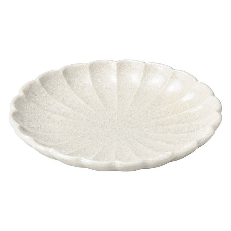 山万 47667-570 志野菊花 5寸丸皿 1個（ご注文単位1個）【直送品】