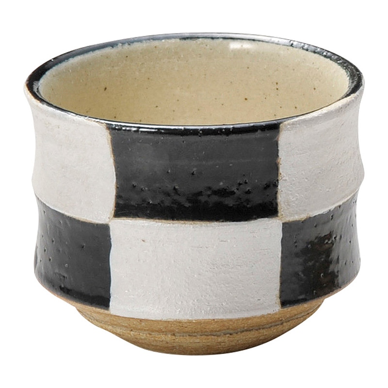 山万 47733-510 銀彩市松 黒釉切立小鉢 1個（ご注文単位1個）【直送品】