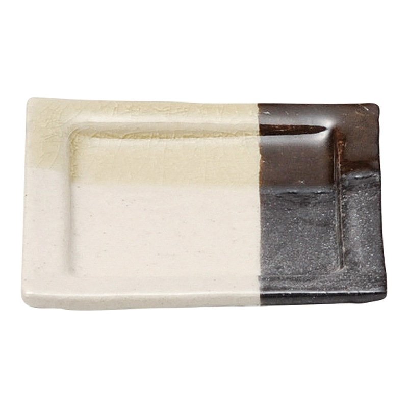 山万 49605-570 もんどりあん 角小皿黄瀬戸 1個（ご注文単位1個）【直送品】