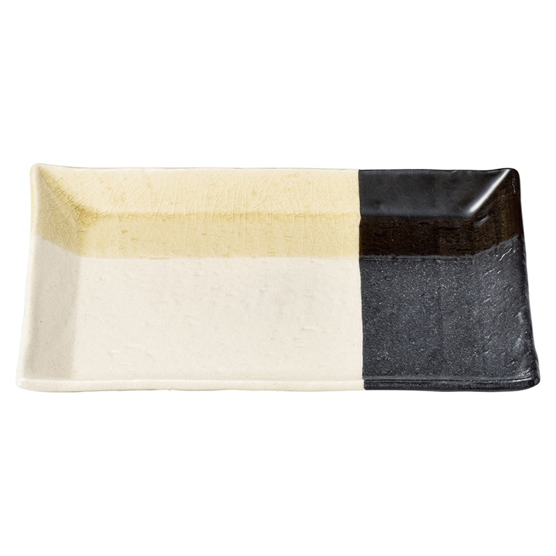 山万 49610-570 もんどりあん 7寸長角皿黄瀬戸 1個(ご注文単位1個)【直送品】