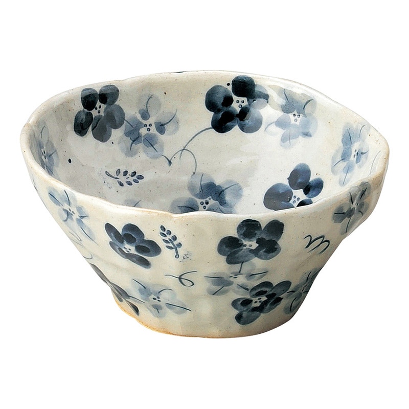山万 47204-570 藍の花 盛鉢(小)青 1個（ご注文単位1個）【直送品】