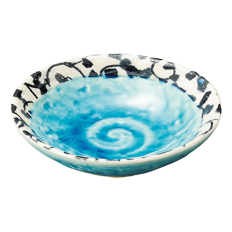 山万 47502-510 唐草トルコ 小皿 1個（ご注文単位1個）【直送品】