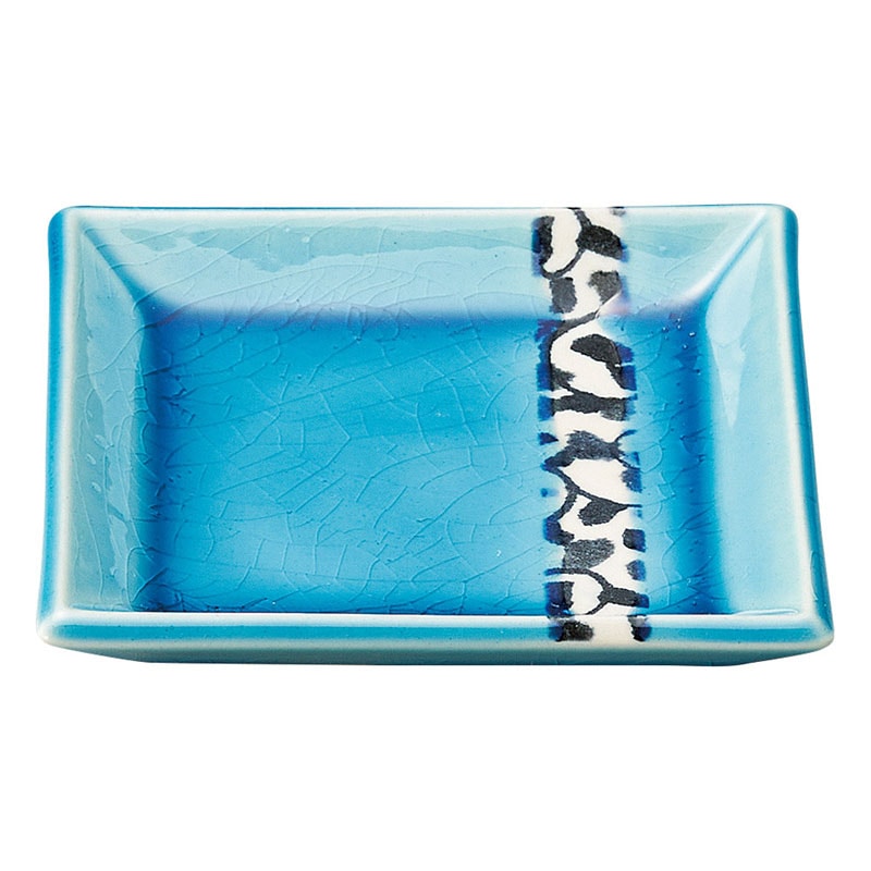 山万 47509-510 唐草トルコ 角皿 小 1個（ご注文単位1個）【直送品】