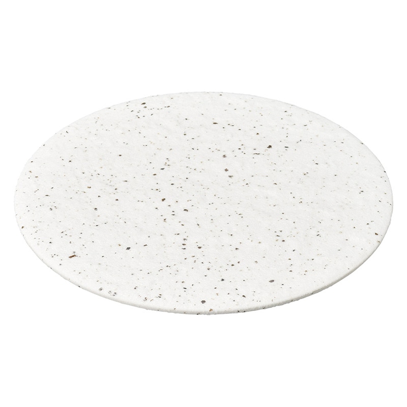 山万 50420-460 岩肌シリーズ 丸24cm皿 白 1個（ご注文単位1個）【直送品】