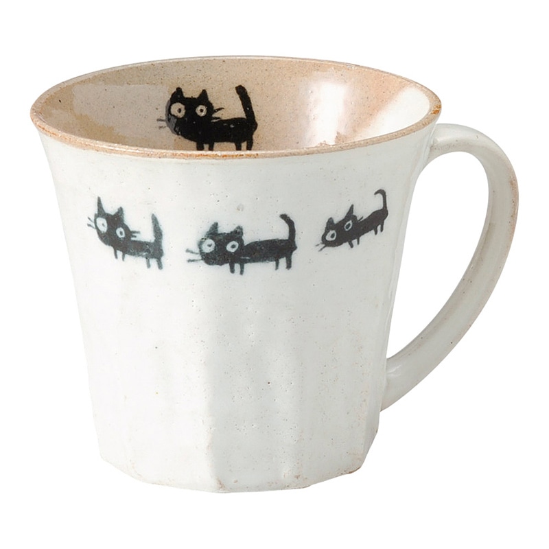 山万 51054-570 黒ねこ マグ 1個（ご注文単位1個）【直送品】