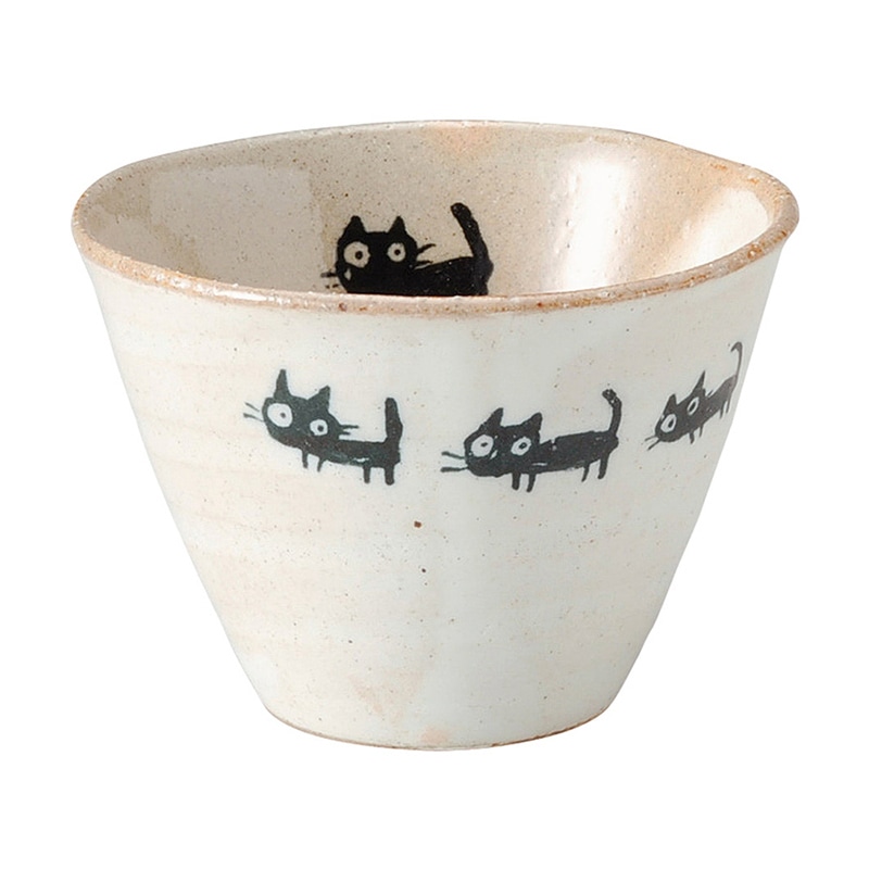 山万 51055-570 黒ねこ プチカップ 1個(ご注文単位1個)【直送品】