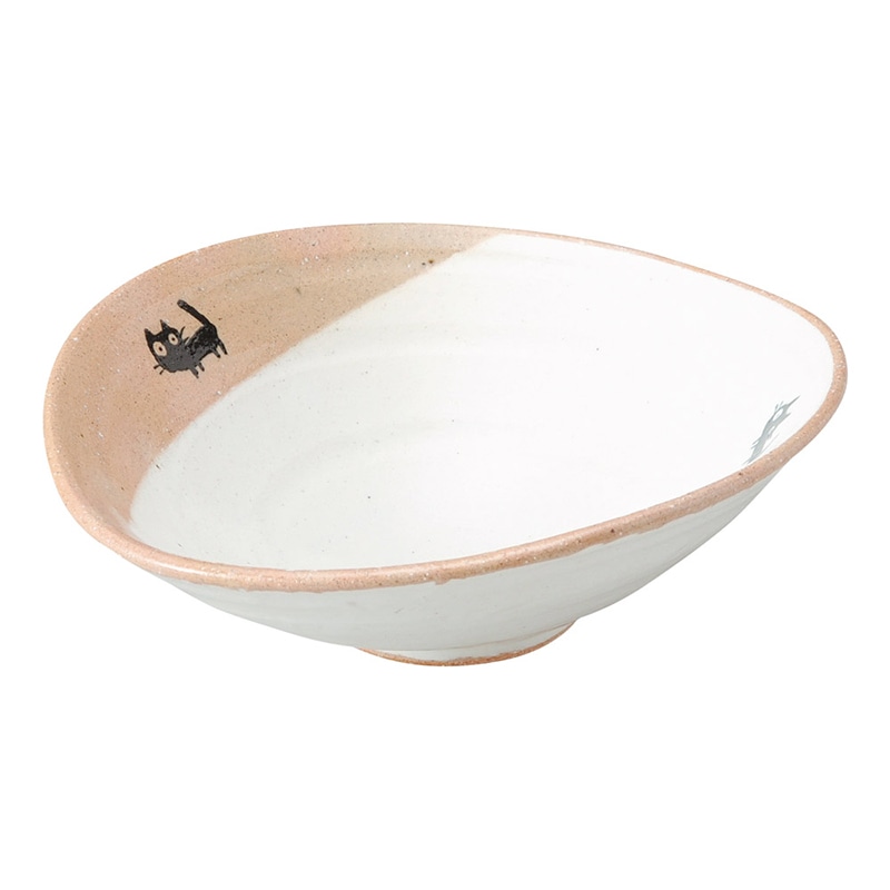 山万 51056-570 黒ねこ 中鉢 1個（ご注文単位1個）【直送品】