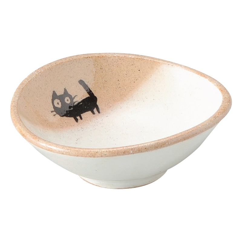 山万 51058-570 黒ねこ 小付 1個(ご注文単位1個)【直送品】