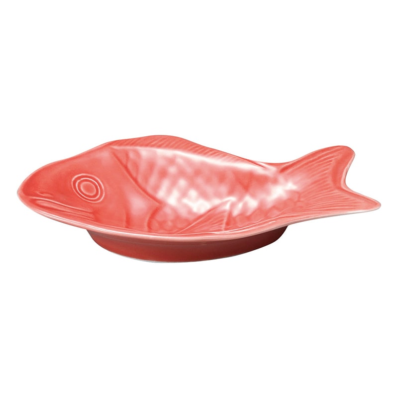 山万 48263-730 ニッポン 鯛 おてもと皿 赤 1個(ご注文単位1個)【直送品】