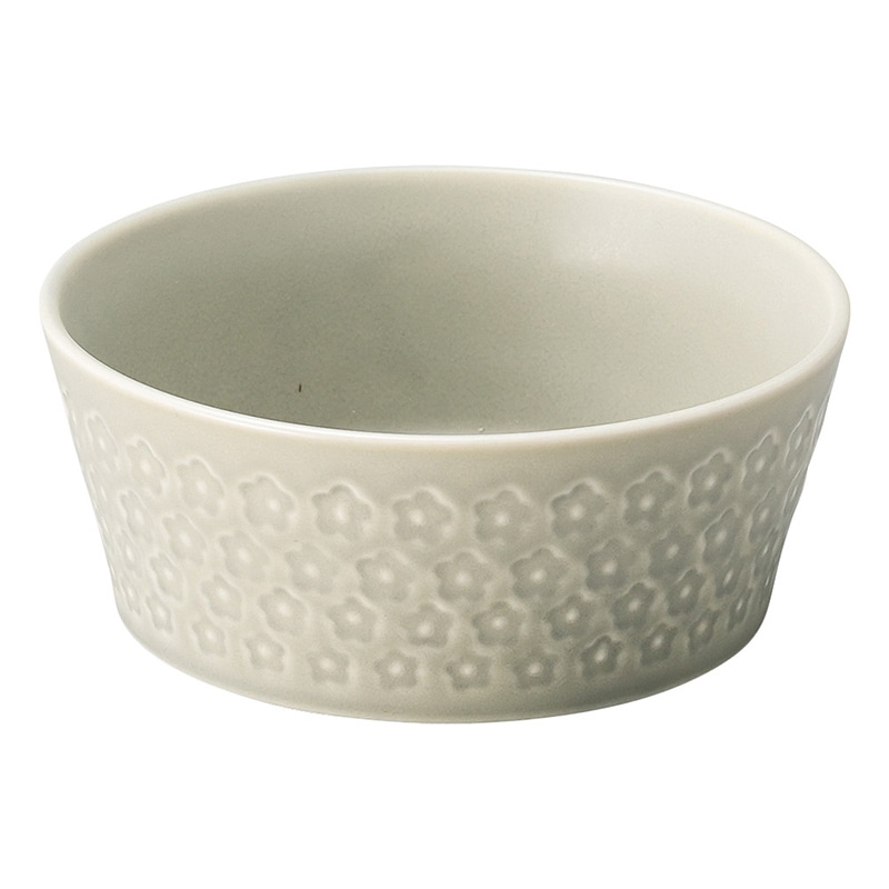 山万 50904-190 お花スタンプ (グレー切立小鉢 1個(ご注文単位1個)【直送品】