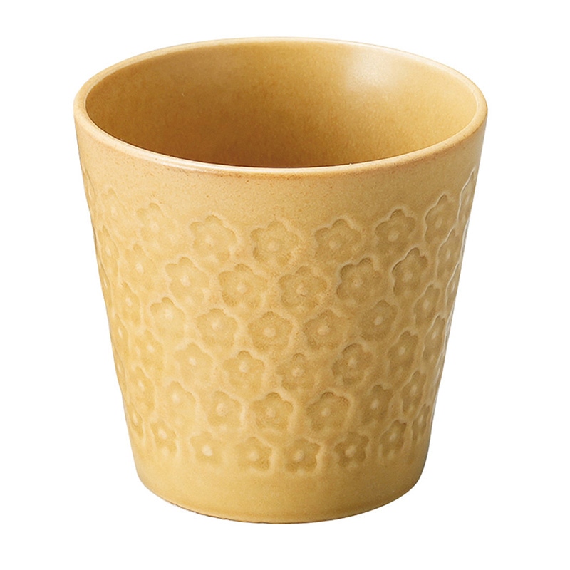 山万 50910-190 お花スタンプ (茶)コップ 1個（ご注文単位1個）【直送品】