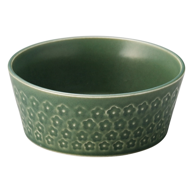 山万 50914-190 お花スタンプ (緑)切立小鉢 1個(ご注文単位1個)【直送品】