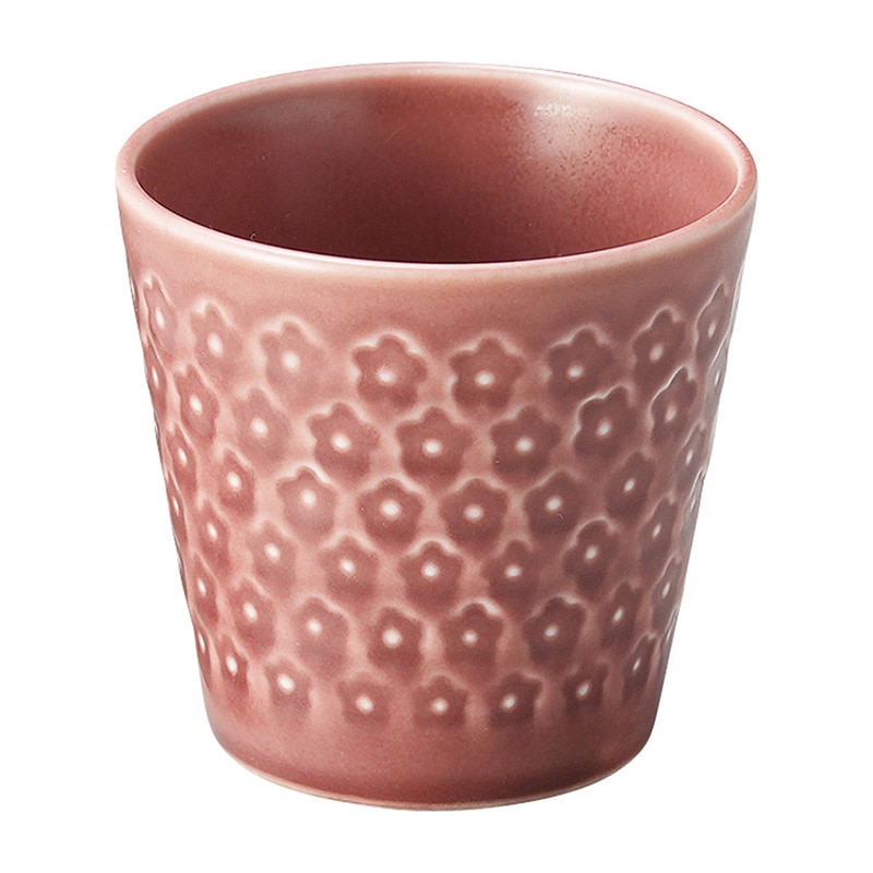 山万 50925-190 お花スタンプ (ピンク)コップ 1個（ご注文単位1個）【直送品】