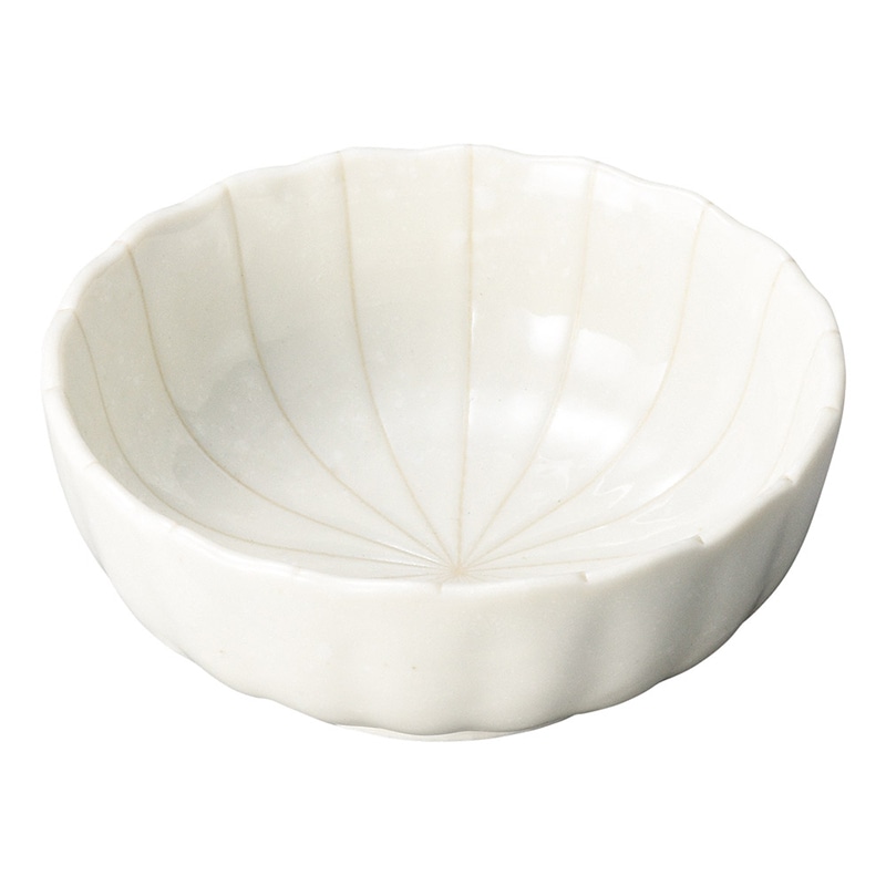 山万 50805-190 十草 (粉引)菊型3.5鉢 1個(ご注文単位1個)【直送品】