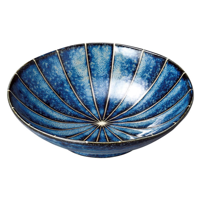 山万 50817-190 十草 (窯変紺)5.5浅鉢 1個（ご注文単位1個）【直送品】