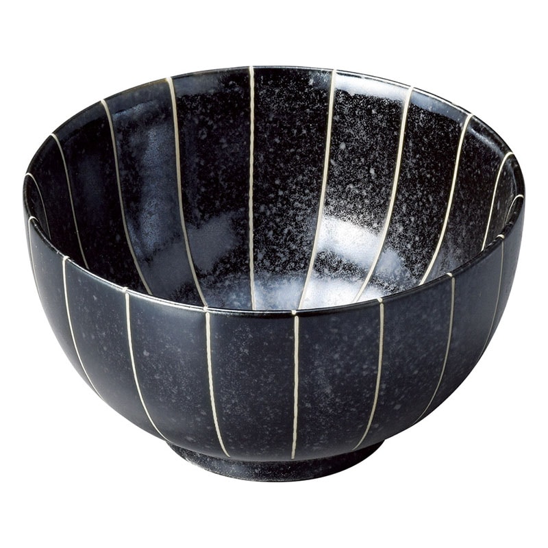 山万 50836-190 十草 (黒マット)多用碗 1個（ご注文単位1個）【直送品】