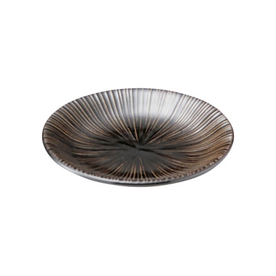 山万 49159-400 千段 黒天目4.0皿 1個（ご注文単位1個）【直送品】