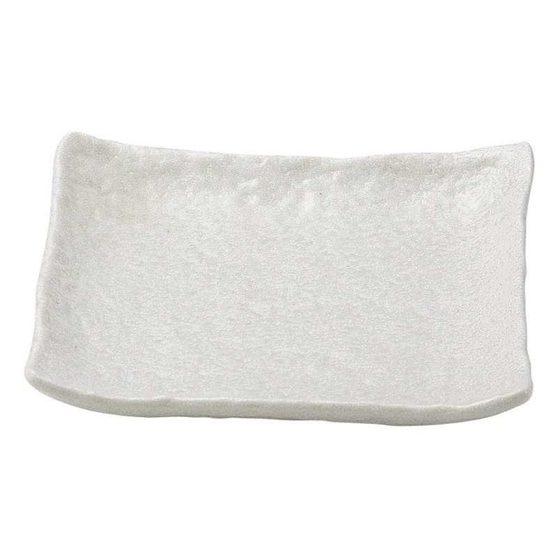 山万 48366-180 白つゆ 5.0正角皿 1個（ご注文単位1個）【直送品】