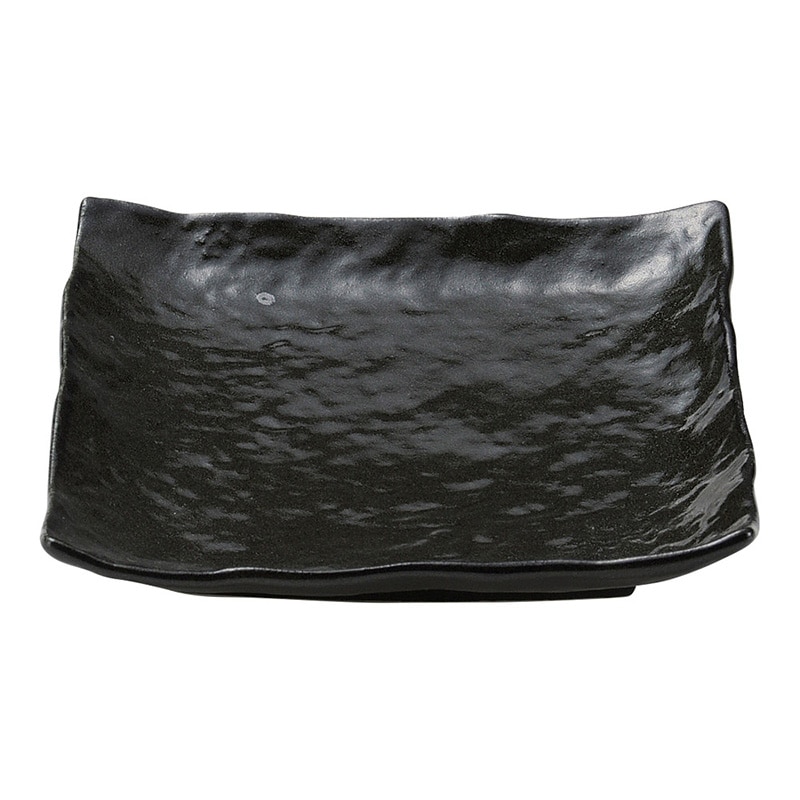 山万 48319-180 黒つゆ 6.0正角皿 1個（ご注文単位1個）【直送品】