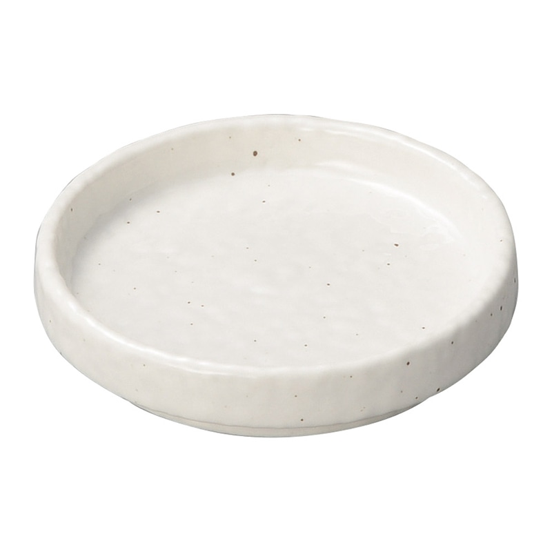 山万 48725-020 白粉引 薬味小皿 1個（ご注文単位1個）【直送品】