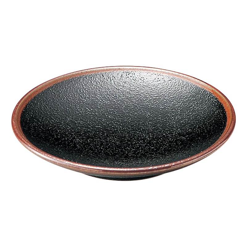 山万 49001-170 ゆず天目 3.0皿 1個（ご注文単位1個）【直送品】