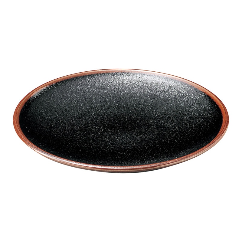 山万 49002-170 ゆず天目 5.0皿 1個（ご注文単位1個）【直送品】