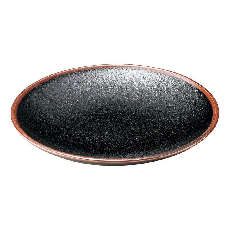 山万 49003-170 ゆず天目 6.0皿 1個（ご注文単位1個）【直送品】