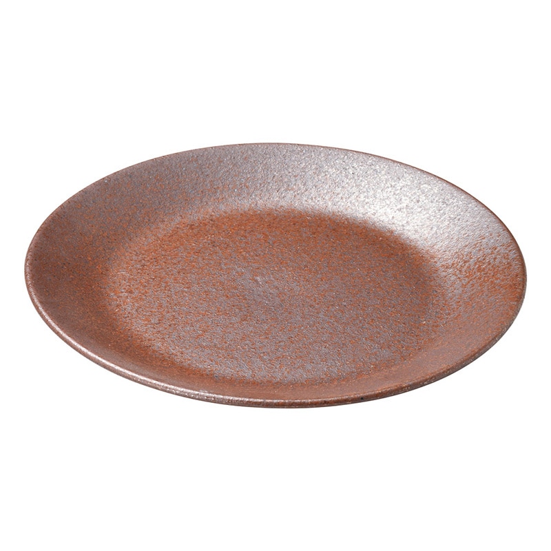 山万 47904-180 赤茶備前 6.5皿 1個（ご注文単位1個）【直送品】