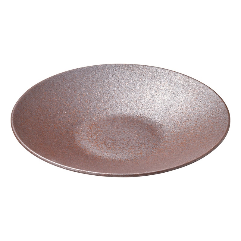 山万 47910-180 赤茶備前 7.0深皿 1個（ご注文単位1個）【直送品】