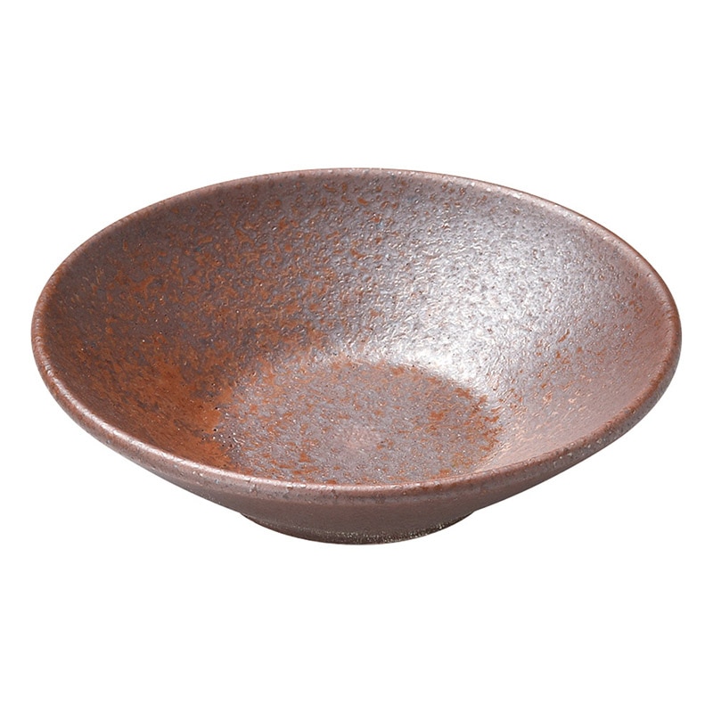 山万 47913-180 赤茶備前 3.5深皿 1個（ご注文単位1個）【直送品】