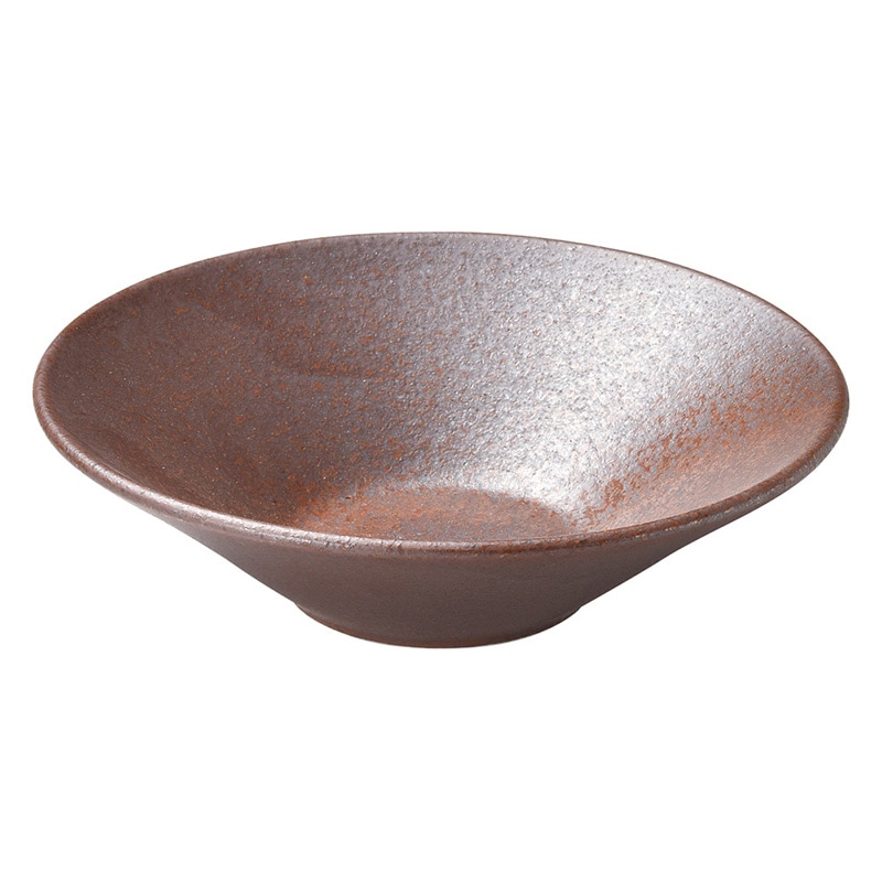 山万 47916-180 赤茶備前 5.5浅ボール 1個（ご注文単位1個）【直送品】