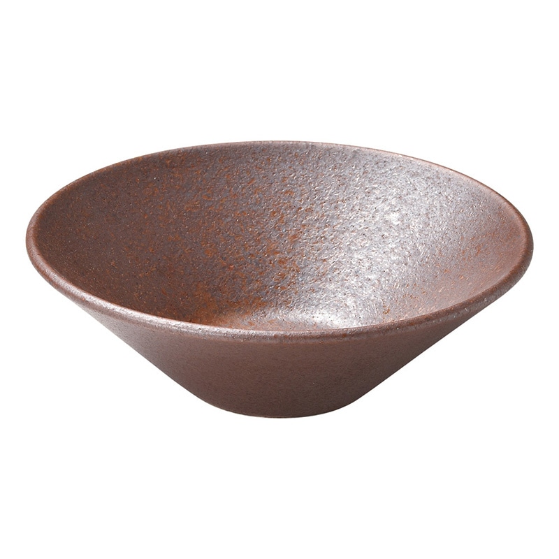 山万 47917-180 赤茶備前 4.5浅ボール 1個（ご注文単位1個）【直送品】