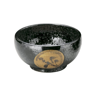 山万 50163-130 引出黒丸紋 釜上5.5丼 1個（ご注文単位1個）【直送品】