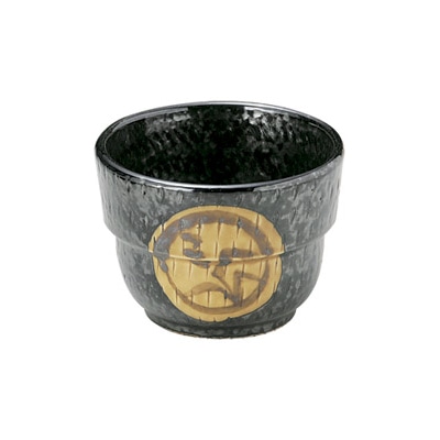 山万 50170-130 引出黒丸紋 段付そば千代久 1個（ご注文単位1個）【直送品】