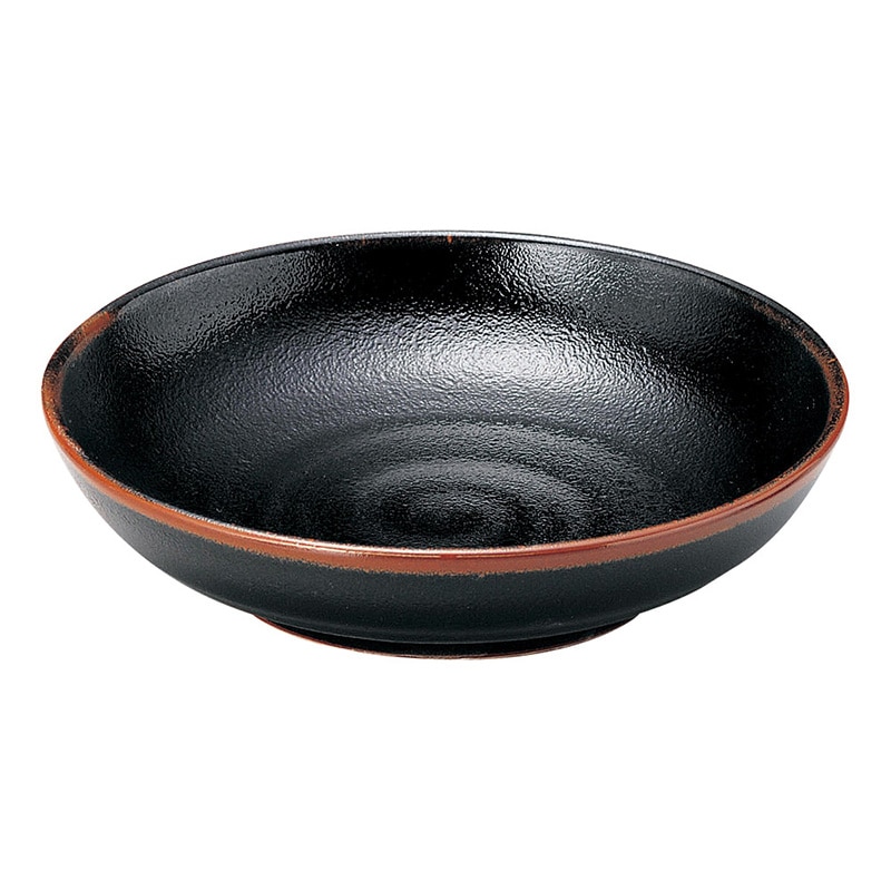 山万 48808-100 ゆず天目 6.0おでん皿 1個（ご注文単位1個）【直送品】