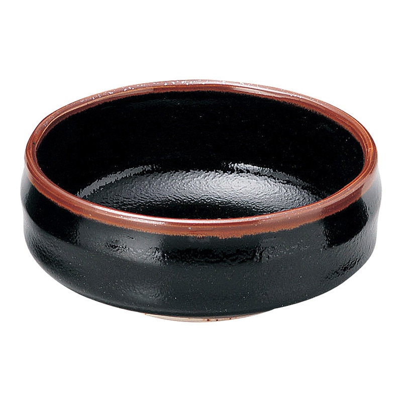 山万 48817-100 ゆず天目 4.0鉄鉢 1個（ご注文単位1個）【直送品】