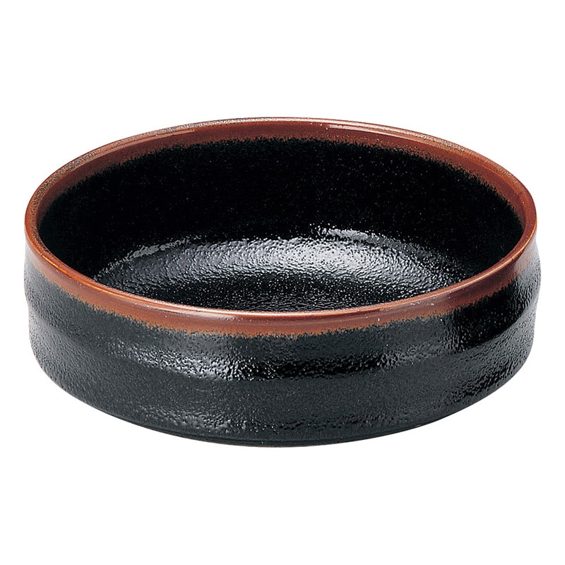 山万 48818-100 ゆず天目 5.5鉄鉢 1個（ご注文単位1個）【直送品】