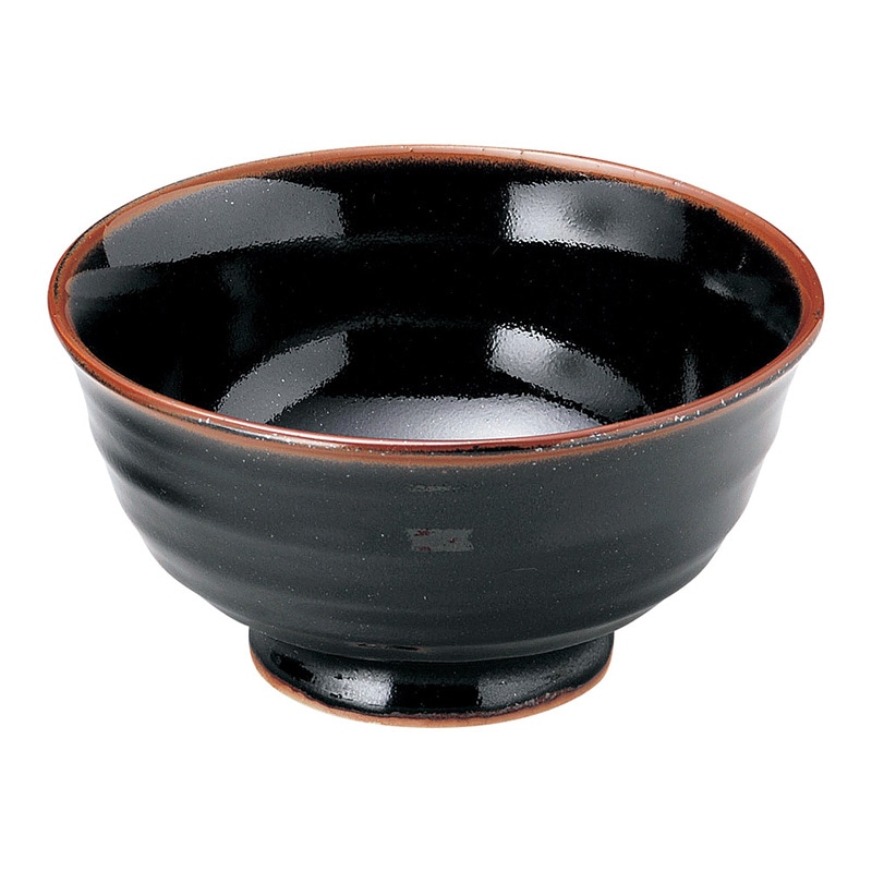 山万 48824-100 ゆず天目 深口6.0反丼 1個（ご注文単位1個）【直送品】