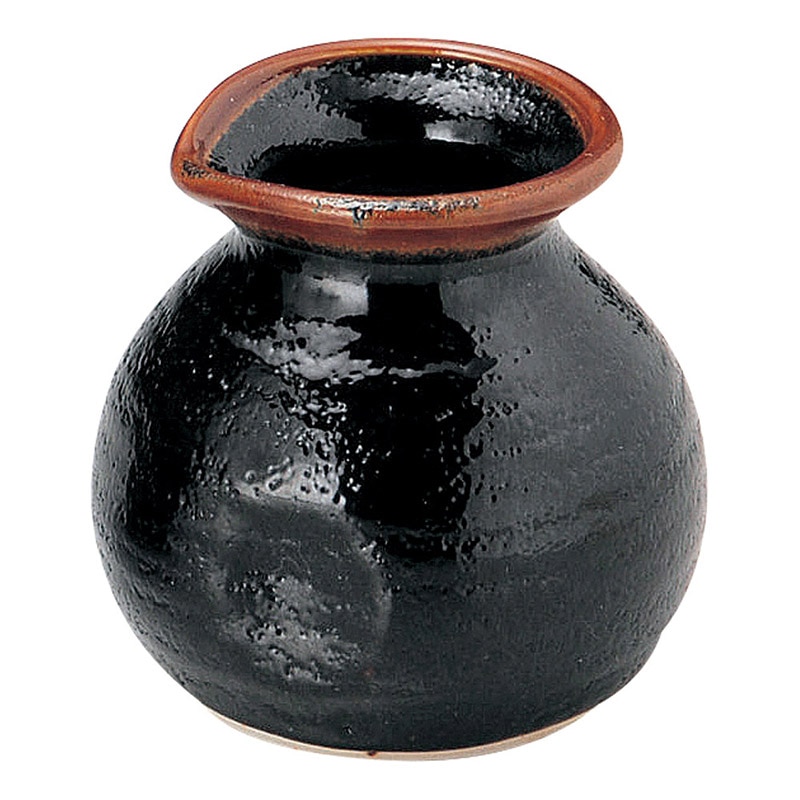 山万 48916-100 ゆず天目 一合そば徳利 1個（ご注文単位1個）【直送品】