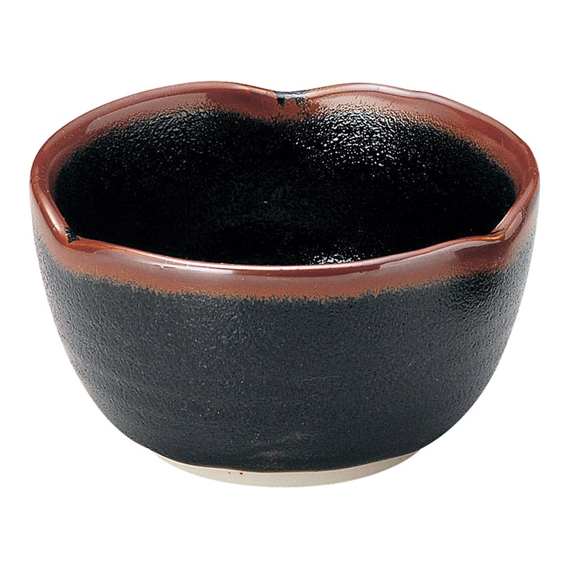 山万 48919-100 ゆず天目 三ッ山4.0小鉢 1個（ご注文単位1個）【直送品】