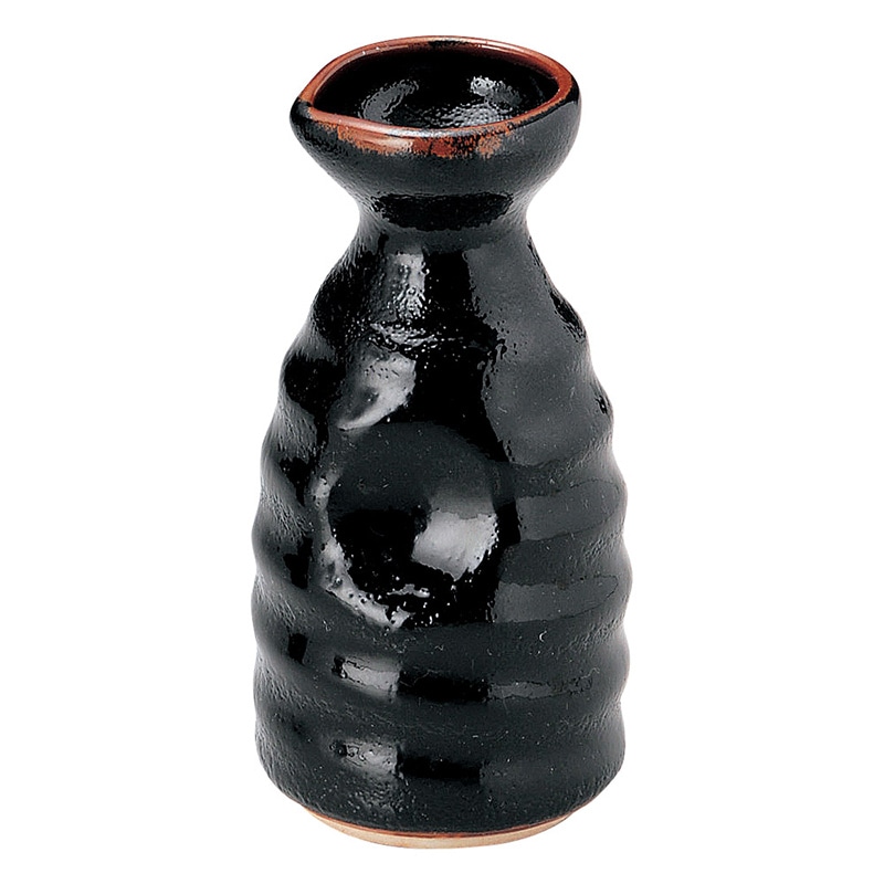 山万 48925-100 ゆず天目 二合酒徳利 1個（ご注文単位1個）【直送品】