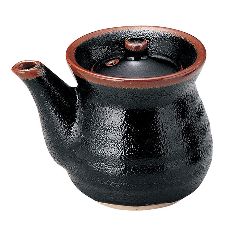 山万 48933-100 ゆず天目 醤油差し(大) 1個(ご注文単位1個)【直送品】