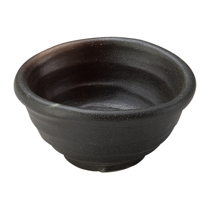 山万 49106-250 黒備前 玉割珍味小鉢 1個（ご注文単位1個）【直送品】