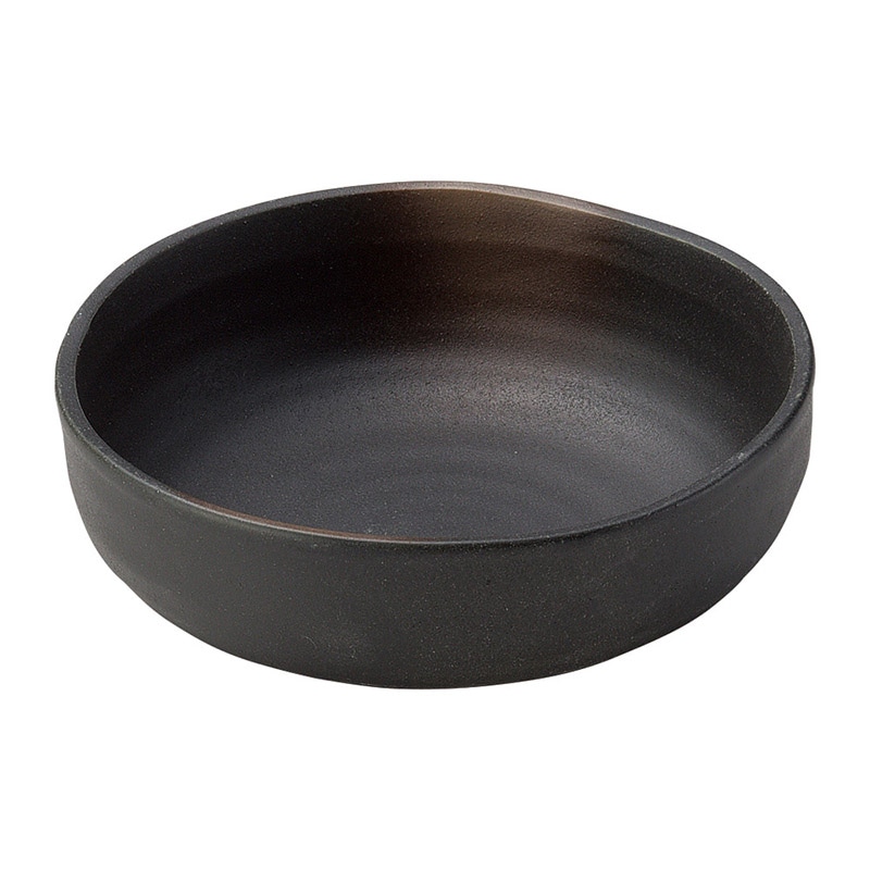 山万 49109-250 黒備前 三ツ山5.0鉢 1個（ご注文単位1個）【直送品】