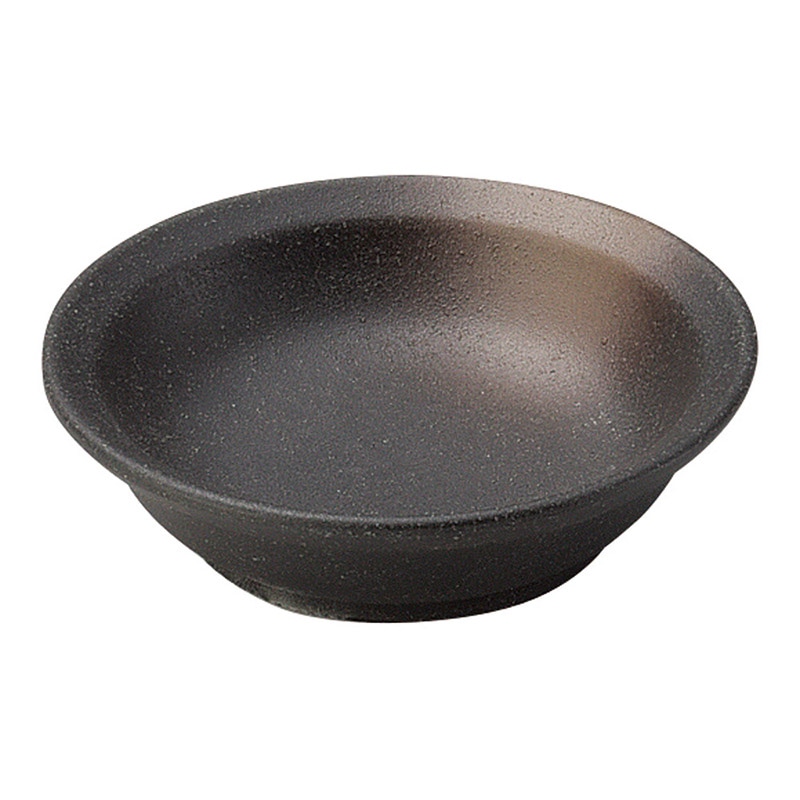 山万 49111-250 黒備前 薬味皿 1個（ご注文単位1個）【直送品】