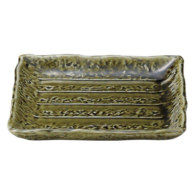 山万 49710-250 織部 16cm正角皿 1個（ご注文単位1個）【直送品】