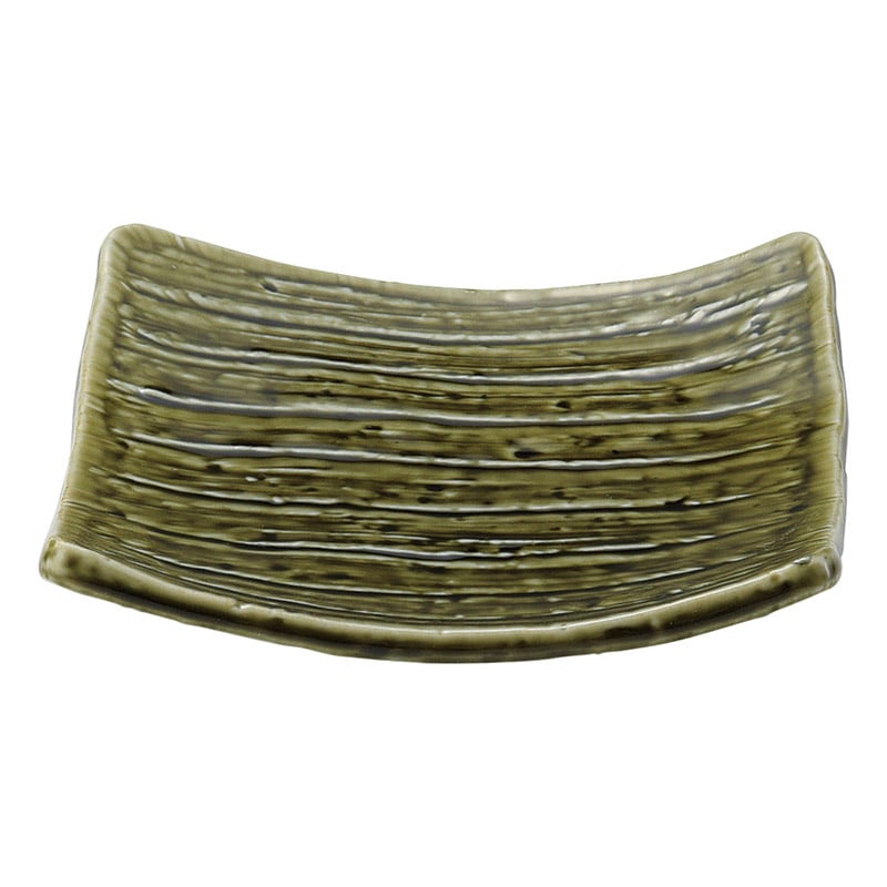 山万 49714-250 織部 四つ足5.5角皿 1個（ご注文単位1個）【直送品】