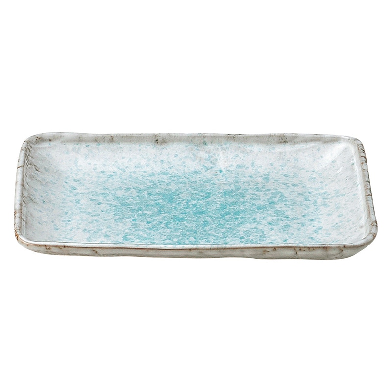 山万 49807-650 青釉 8号長角皿 1個（ご注文単位1個）【直送品】