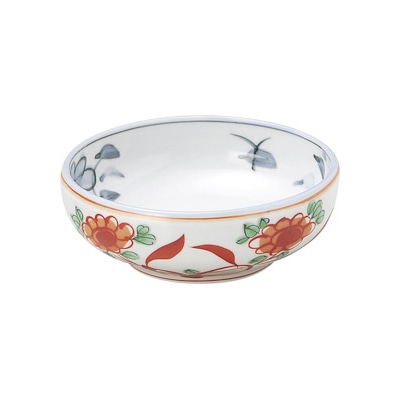 山万 50342-170 赤絵花 4.5サラダボール 1個（ご注文単位1個）【直送品】